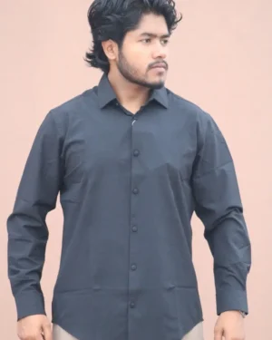Premium Men's Shirt(Black)
