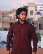 Premium Men's Shirt(Maroon)