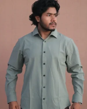 Premium Men's Shirt(Olive)